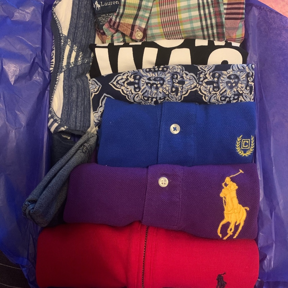 NAME BRAND BOX POLO .. RALPH LAUREN, CHAMPS !!